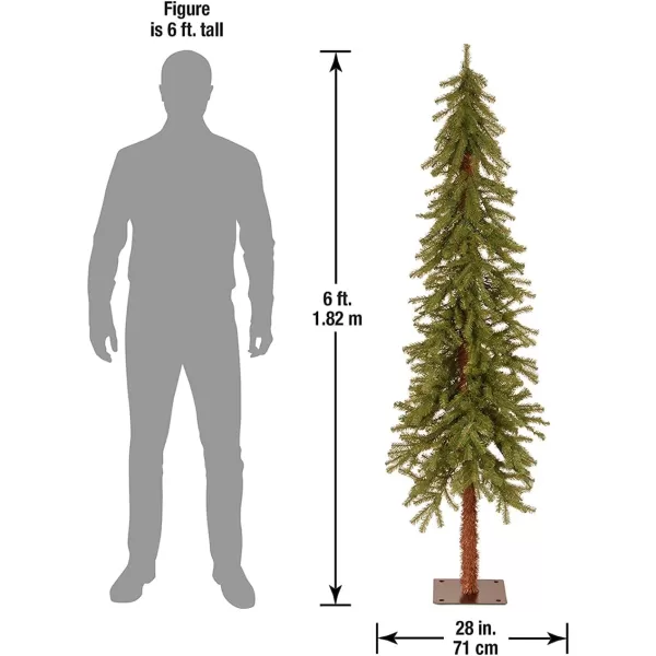 National Tree Company Artificial Christmas Tree  Includes Stand  Hickory Cedar Slim  6 ft6 ft