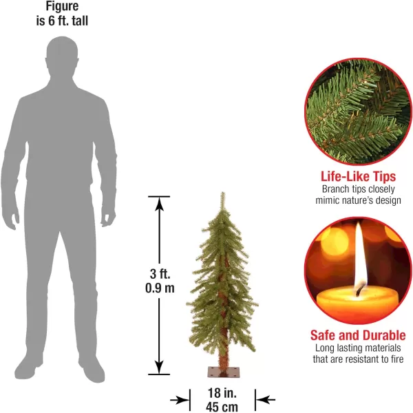 National Tree Company Artificial Christmas Tree  Includes Stand  Hickory Cedar Slim  6 ft6 ft