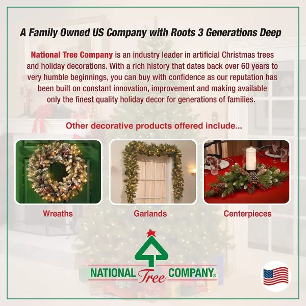 National Tree Company Artificial Christmas Tree  Includes Stand  Hickory Cedar Slim  6 ft6 ft