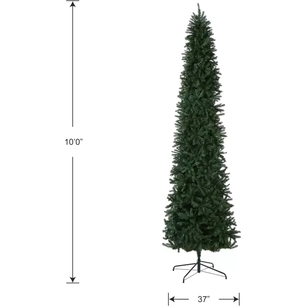 National Tree Company Artificial Christmas Tree  Includes Stand  Kingswood Fir Slim  10 ftNational Tree Company Artificial Christmas Tree  Includes Stand  Kingswood Fir Slim  10 ft