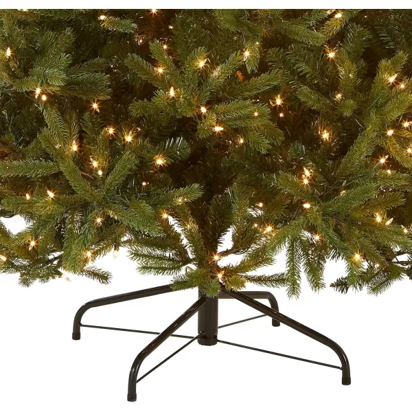 National Tree Company Feel Real Prelit Artificial Christmas Tree  Includes Prestrung White Lights and Stand  Jersey Fraser Fir Medium  75 ft75 ft