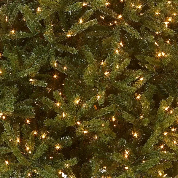 National Tree Company Feel Real Prelit Artificial Christmas Tree  Includes Prestrung White Lights and Stand  Jersey Fraser Fir Medium  75 ft75 ft