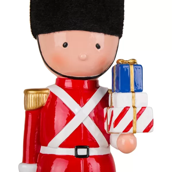 National Tree Company First Traditions Christmas Soldier with Gifts with Polyresin Construction Red 11 inNational Tree Company First Traditions Christmas Soldier with Gifts with Polyresin Construction Red 11 in