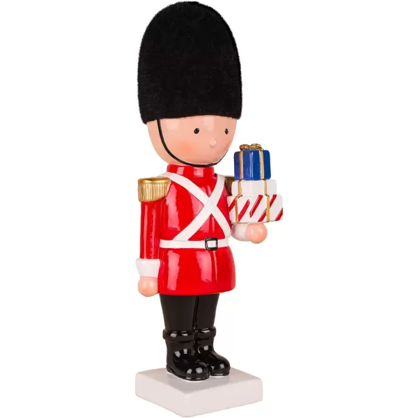 National Tree Company First Traditions Christmas Soldier with Gifts with Polyresin Construction Red 11 inNational Tree Company First Traditions Christmas Soldier with Gifts with Polyresin Construction Red 11 in