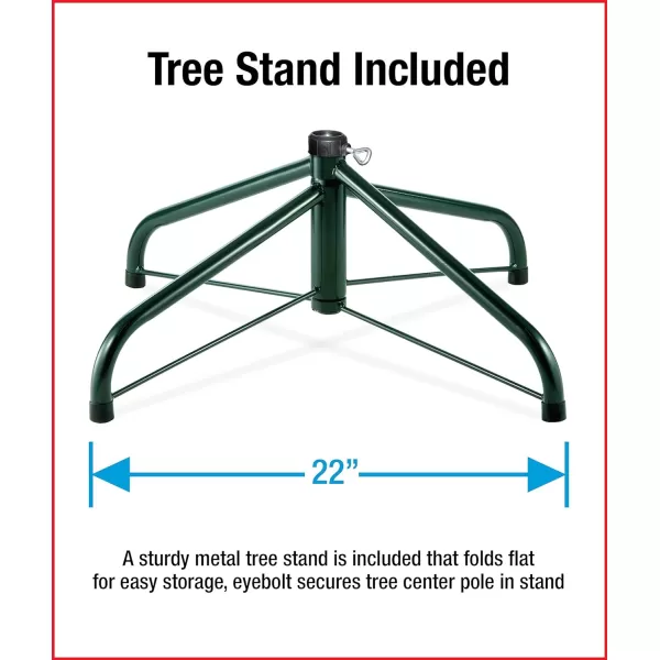 National Tree Company PreLit Artificial Full Christmas Tree Green Dunhill Fir Dual Color LED Lights Includes PowerConnect and Stand 75 Feet75 ft Christmas Tree