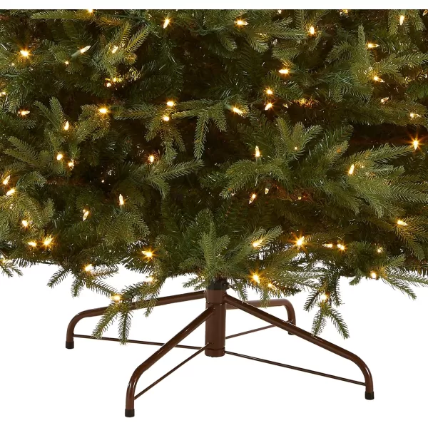 National Tree Company PreLit Feel Real Artificial Full Christmas Tree Green Frasier Grande Dual Color LED Lights Includes Stand 9 Feet6 ft