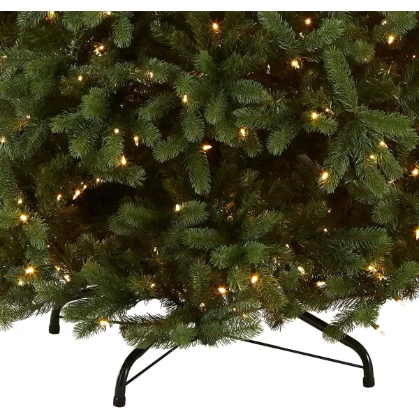 National Tree Company PreLit Feel Real Artificial Full Downswept Christmas Tree Green Douglas Fir Dual Color LED Lights Includes PowerConnect and Stand 65 Feet9 ft