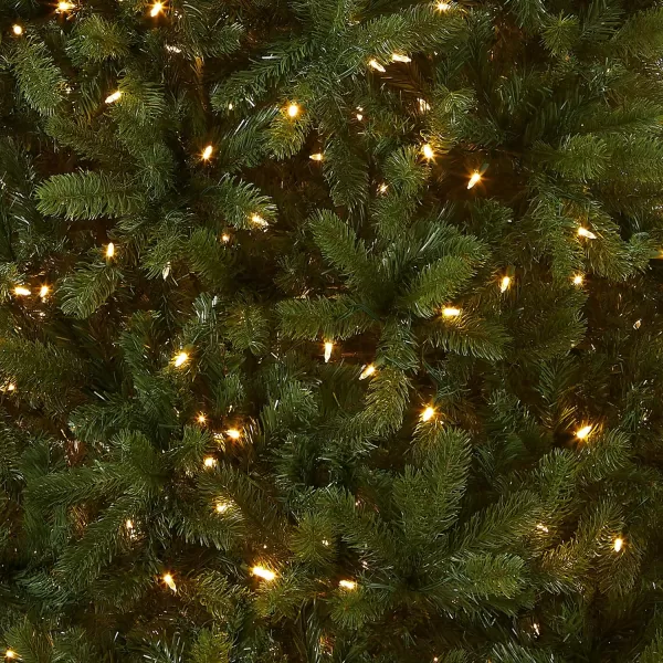 National Tree Company PreLit Feel Real Artificial Full Downswept Christmas Tree Green Douglas Fir Dual Color LED Lights Includes PowerConnect and Stand 65 Feet65 ft