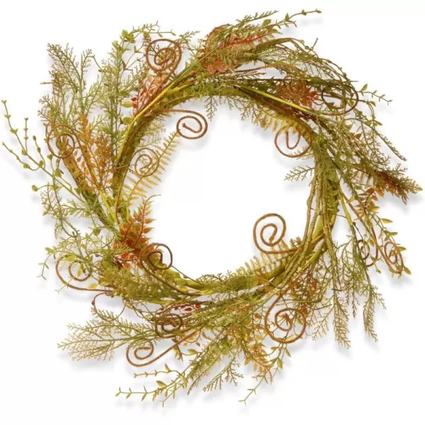 National Tree 22 Inch Wreath with Ferns and Curled Sprigs RASJXW9493National Tree 22 Inch Wreath with Ferns and Curled Sprigs RASJXW9493