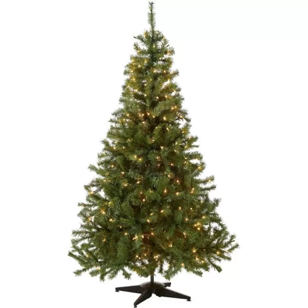 National Tree Company PreLit Artificial Mini Christmas Tree Green Kincaid Spruce White Lights Includes Stand 4 Feet6 ft Tree