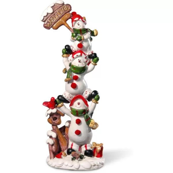 National Tree Pine Stacked Snowman 12National Tree Pine Stacked Snowman 12