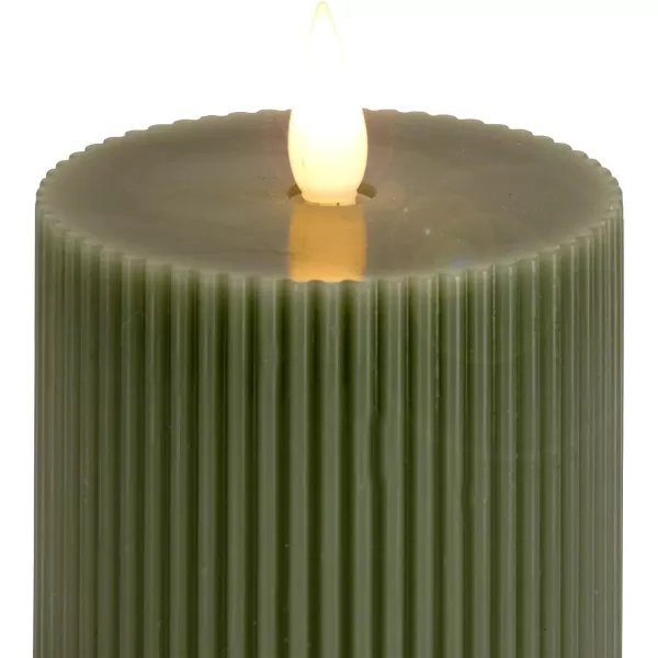 HGTV Home Collection 3 x 9 Georgetown Real Motion Flameless LED Candle with Remote GreenHGTV Home Collection 3 x 9 Georgetown Real Motion Flameless LED Candle with Remote Green