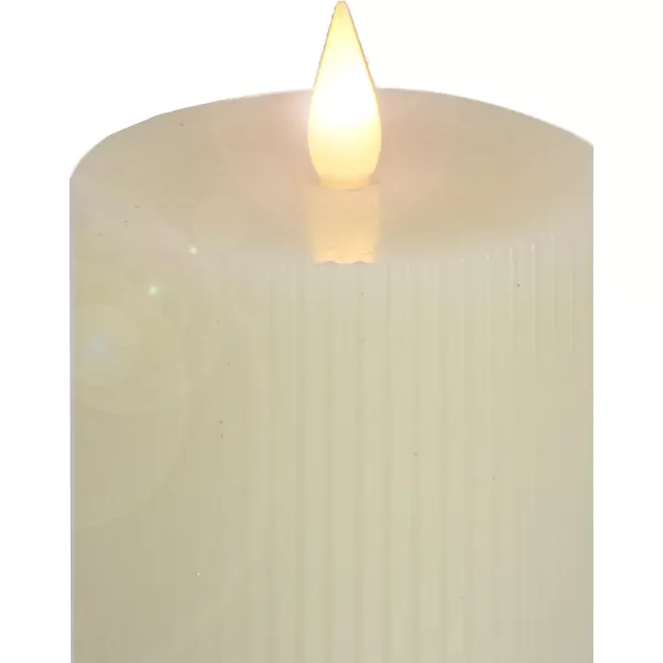 HGTV Home Collection Georgetown Real Motion Flameless Candle With Remote Ivory with Warm White LED Lights Battery Powered 10 inHGTV Home Collection Georgetown Real Motion Flameless Candle With Remote Ivory with Warm White LED Lights Battery Powered 10 in