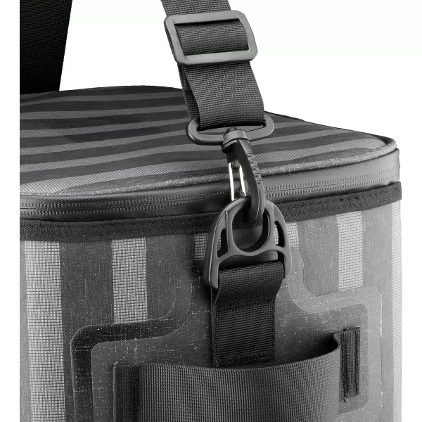 National Outdoor Living Grey Stripe Soft Cooler ToteNational Outdoor Living Grey Stripe Soft Cooler Tote