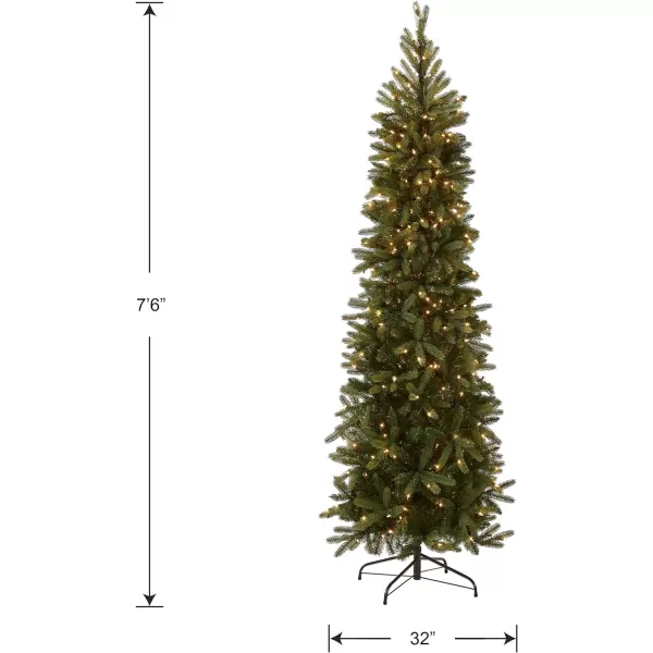 National Tree 75 Foot Feel Real Grande Fir Pencil Slim Tree with 350 Clear Lights Hinged PEGF433475National Tree 75 Foot Feel Real Grande Fir Pencil Slim Tree with 350 Clear Lights Hinged PEGF433475