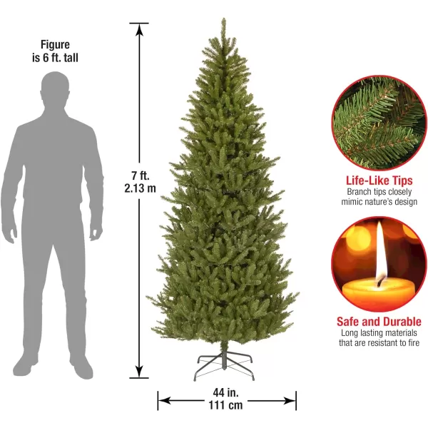 National Tree Company Artificial Christmas Tree Includes Stand  Fraser Fir Slim7 ft GreenNational Tree Company Artificial Christmas Tree Includes Stand  Fraser Fir Slim7 ft Green