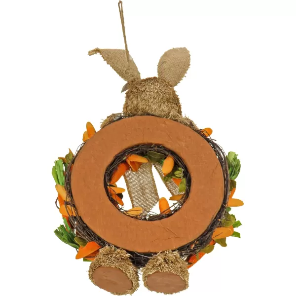 National Tree Company Artificial Hanging Wreath Foam Ring Base Decorated with Bunny Carrots Vines Leafy Greens Easter Collection 20 InchesNational Tree Company Artificial Hanging Wreath Foam Ring Base Decorated with Bunny Carrots Vines Leafy Greens Easter Collection 20 Inches