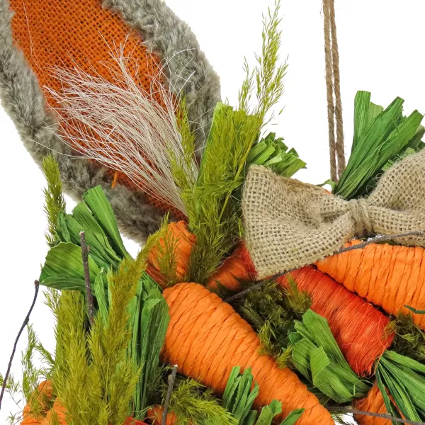 National Tree Company Artificial Hanging Wreath Foam Ring Base Decorated with Carrots Leafy Greens Includes Hanging Loop Easter Collection 16 InchesNational Tree Company Artificial Hanging Wreath Foam Ring Base Decorated with Carrots Leafy Greens Includes Hanging Loop Easter Collection 16 Inches