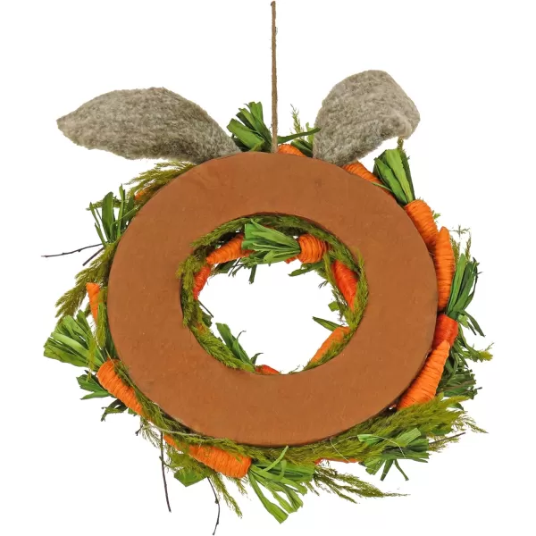 National Tree Company Artificial Hanging Wreath Foam Ring Base Decorated with Carrots Leafy Greens Includes Hanging Loop Easter Collection 16 InchesNational Tree Company Artificial Hanging Wreath Foam Ring Base Decorated with Carrots Leafy Greens Includes Hanging Loop Easter Collection 16 Inches