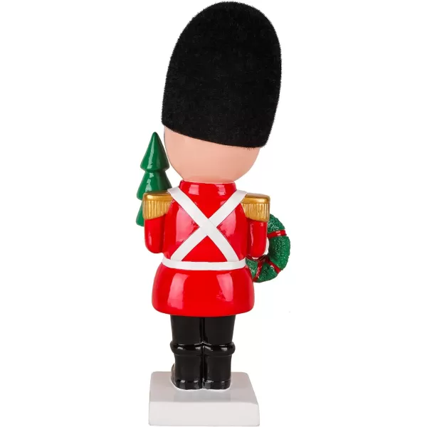 National Tree Company First Traditions Christmas Soldier with Wreath and Tree with Polyresin Construction Red 11 inNational Tree Company First Traditions Christmas Soldier with Wreath and Tree with Polyresin Construction Red 11 in