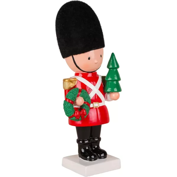 National Tree Company First Traditions Christmas Soldier with Wreath and Tree with Polyresin Construction Red 11 inNational Tree Company First Traditions Christmas Soldier with Wreath and Tree with Polyresin Construction Red 11 in