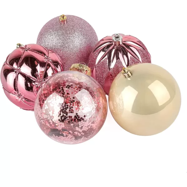 National Tree Company First Traditions Christmas Tree Ornaments Pink and Gold Assortment Set of 9National Tree Company First Traditions Christmas Tree Ornaments Pink and Gold Assortment Set of 9