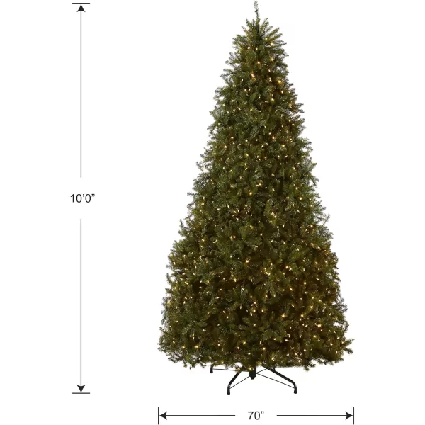 National Tree Company PreLit Artificial Full Christmas Tree Green Dunhill Fir Dual Color LED Lights Includes Stand 75 Feet10 ft Tree