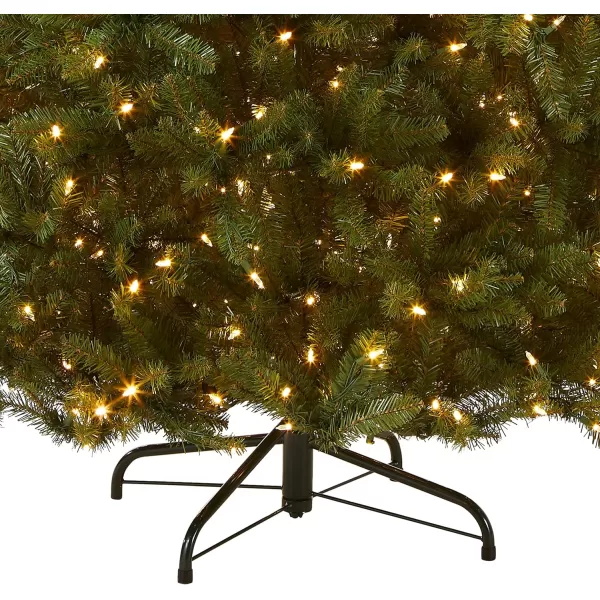 National Tree Company PreLit Artificial Full Christmas Tree Green Dunhill Fir Dual Color LED Lights Includes Stand 75 Feet75 ft Tree