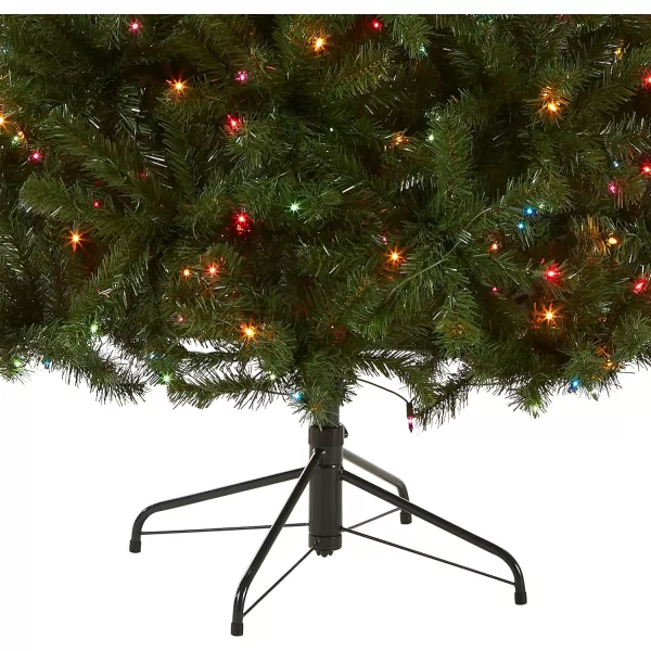 National Tree Company PreLit Artificial Full Christmas Tree Green North Valley Spruce Multicolor Lights Includes Stand 65 Feet65 ft