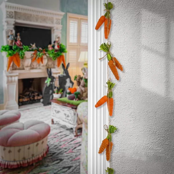 National Tree Company String of Carrots Hanging Garland Decoration Orange Easter Collection 64 InchesNational Tree Company String of Carrots Hanging Garland Decoration Orange Easter Collection 64 Inches