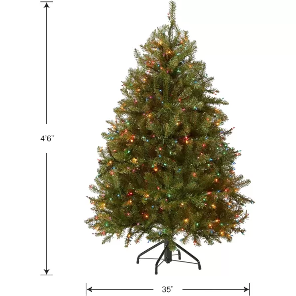 National Tree Dunhill Fir Tree With Multicolor Lights  45 Feet45 ft Multicolored Lights