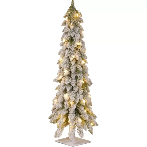 National Tree FTDF148ALO Tree 4 ft Green3 ft Tree  Garlands Green 9 Feet