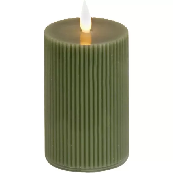 HGTV Home Collection 3 x 9 Georgetown Real Motion Flameless LED Candle with Remote GreenHGTV Home Collection 3 x 9 Georgetown Real Motion Flameless LED Candle with Remote Green