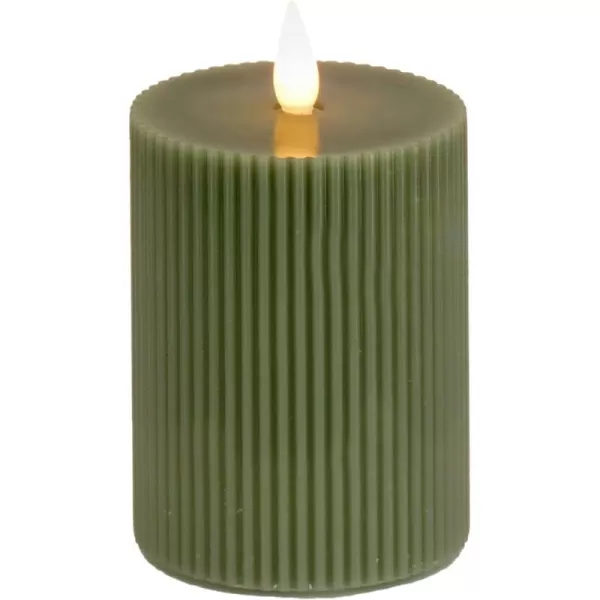 HGTV Home Collection 4 x 6 Georgetown Real Motion Flameless LED Candle with Remote GreenHGTV Home Collection 4 x 6 Georgetown Real Motion Flameless LED Candle with Remote Green