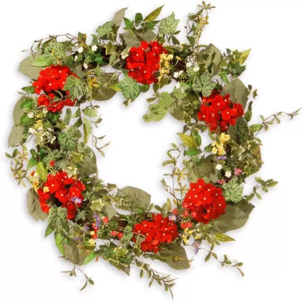 National Tree 32 Inch Floral Wreath with Ivy and Mixed Flowers RASAW030225ANational Tree 32 Inch Floral Wreath with Ivy and Mixed Flowers RASAW030225A