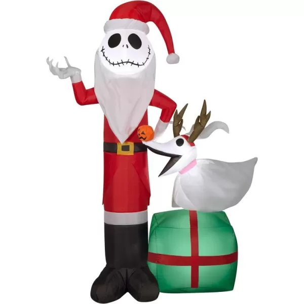 National Tree Company Inflatable Santa Jack Skellington and Zero LED Lights Plug in Christmas Collection 60 InchesNational Tree Company Inflatable Santa Jack Skellington and Zero LED Lights Plug in Christmas Collection 60 Inches