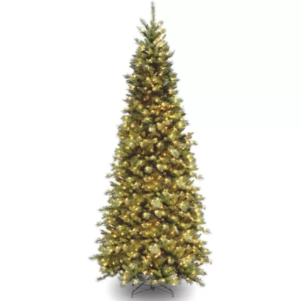 National Tree Company PreLit Artificial Slim Christmas Tree Green Tiffany Fir White Lights Includes Stand 9 FeetNational Tree Company PreLit Artificial Slim Christmas Tree Green Tiffany Fir White Lights Includes Stand 9 Feet