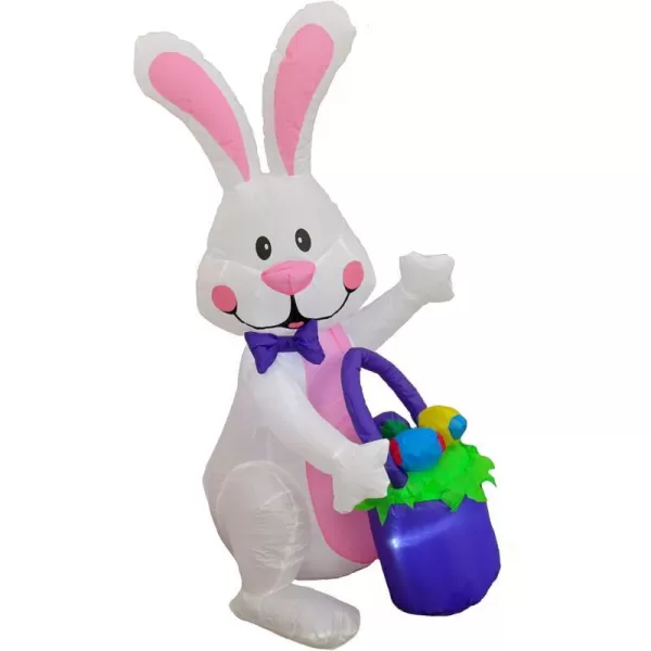 National Tree Company Waving Bunny Inflatable Decoration White Easter Collection 4 FeetNational Tree Company Waving Bunny Inflatable Decoration White Easter Collection 4 Feet