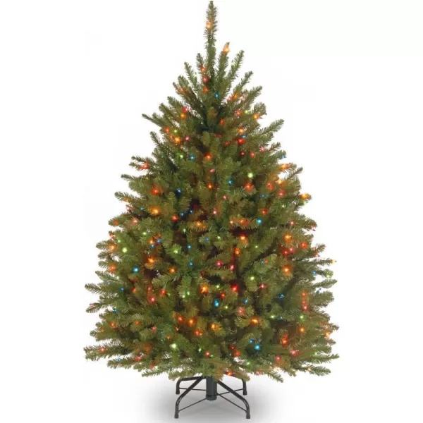 National Tree Dunhill Fir Tree With Multicolor Lights  45 Feet45 ft Multicolored Lights