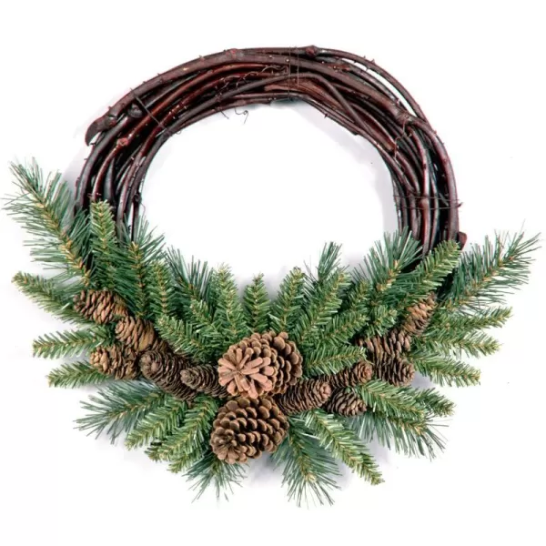 National Tree Pine Cone Wreath 16Inch GreenNational Tree Pine Cone Wreath 16Inch Green