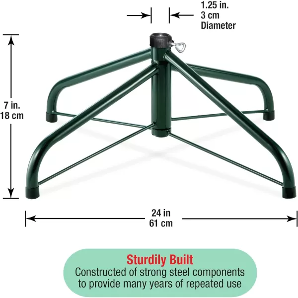 National Tree 36Inch Folding Tree Stand for 9Feet to 12Feet Trees Fits 125Inch to 2Inch Pole FTS36124Inch