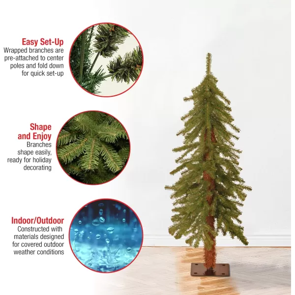 National Tree Company Artificial Christmas Tree  Includes Stand  Hickory Cedar  3 ft3 ft Tree