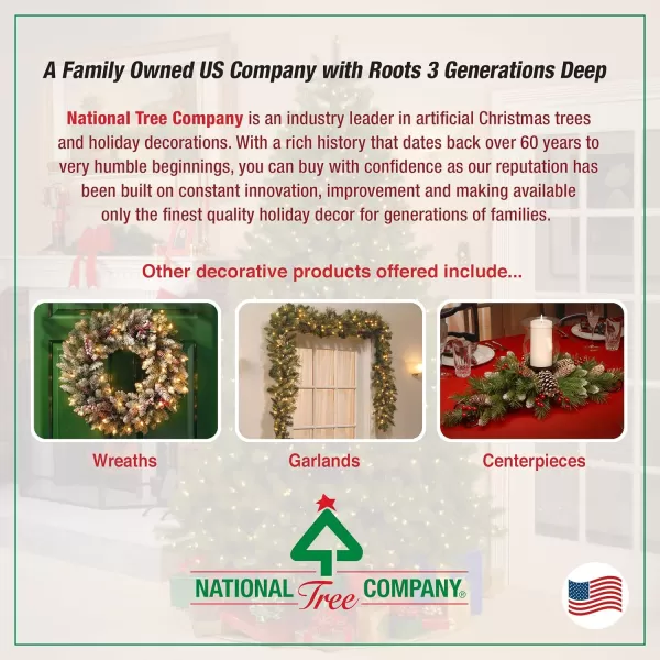 National Tree Company Artificial Christmas Tree  Includes Stand  Hickory Cedar  3 ft4 ft Tree