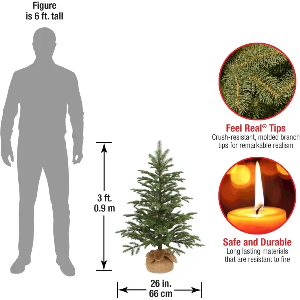 National Tree Company Feel Real Artificial Christmas Tree  Norwegian Spruce Tree  75 ftTrees  Trees  3 ft