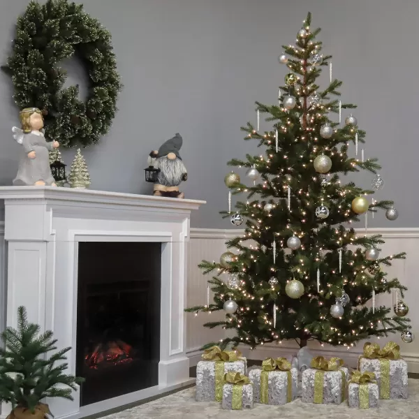 National Tree Company Feel Real Artificial Christmas Tree  Norwegian Spruce Tree  75 ftTrees