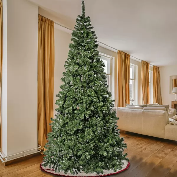 National Tree Company First Traditions Artificial Linden Spruce Wrapped Christmas Tree Fire Resistant and Hypoallergenic 9 ftNational Tree Company First Traditions Artificial Linden Spruce Wrapped Christmas Tree Fire Resistant and Hypoallergenic 9 ft