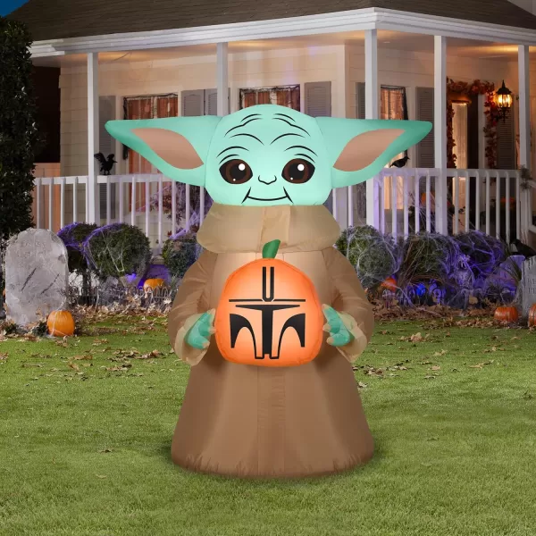 National Tree Company Inflatable Decoration Green Baby Yoda Self Inflating Plug in Halloween Collection 42 InchesNational Tree Company Inflatable Decoration Green Baby Yoda Self Inflating Plug in Halloween Collection 42 Inches