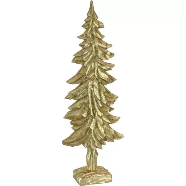 HGTV Home Collection Christmas Tree Decoration Gold Carved Wooden Design Winter Collection 32 InchesHGTV Home Collection Christmas Tree Decoration Gold Carved Wooden Design Winter Collection 32 Inches