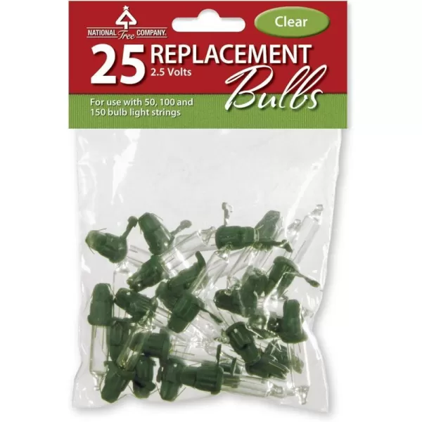 National Tree 25 Multi Replacement Bulbs for 50 Light Sets 25 Volt RBG25MClear