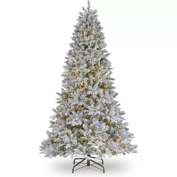 National Tree 75 ft Iceland Fir Tree with Clear Lights Frosted GreenNational Tree 75 ft Iceland Fir Tree with Clear Lights Frosted Green